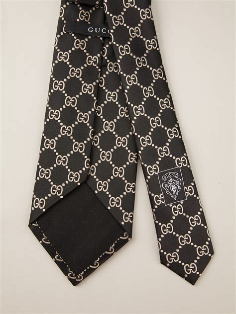 gucci monogram tie